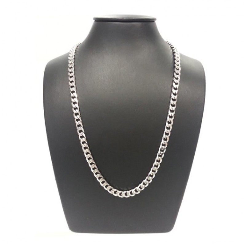 85gr White Gold Solid Curb Chain – Joseph King Jewellery